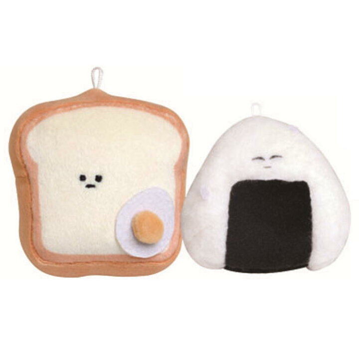 楽天市場 食パン オニギリ ニコぬいキーホルダー キャラクターハウス キャロル