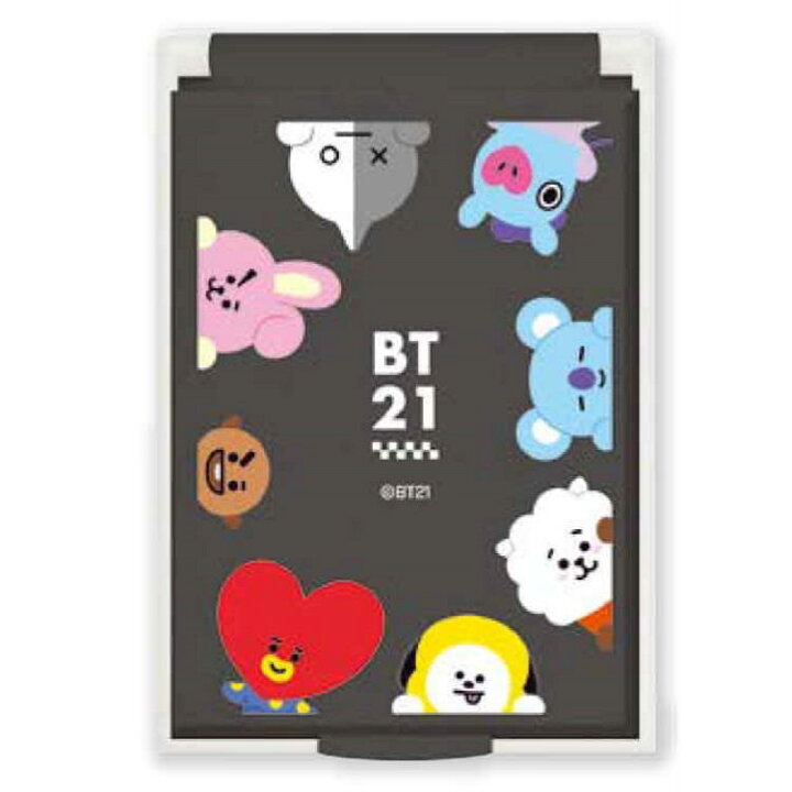 楽天市場 Bt21 Sサイズミラー ブラック キャラクターハウス キャロル 楽天市場 Bt21 Sサイズミラー ブラック キャラクターハウス キャロル