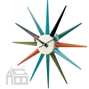 GN396C George Nelson Sunburst Clock W[Wl\ To[Xg NbN v Ǌ|