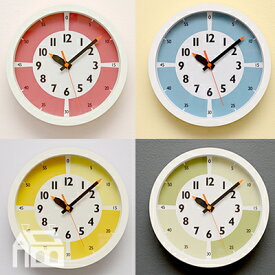 Lemnos fun pun clock with color! レムノス フンプンクロック カラー YD15-01 掛時計/掛け時計/かけ時計/壁掛け/北欧/おしゃれ/デザイン時計/インテリア時計