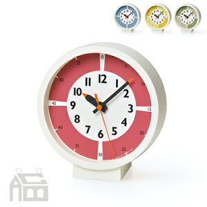 Lemnos fun pun clock with color! for table mX tvNbNJ[ YD18-05 uv/uv/e[uNbN/k//fUCv/CeAv/|v/|v
