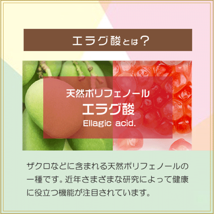 楽天市場】ダイエット サプリ エラグ酸 極濃 1粒に100mg！国内最大級の