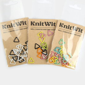 Knitwit 段数マーカー ステッチマーカー 20枚 編み物マーカー 編み物ツール DIY 工具 編みアクセサリー カラフル 携帯に便利 手芸 毛糸 Stitch Markers 三角 Bear