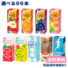 【エルビー】ソフトドリンク 選べる 96本 セット ( 24本入 x 4ケース ) 【送料無料】【楽天最安値に挑戦】【別途送料地域あり】200ml 紙パック 果実飲料 フルーツ 【RCP】