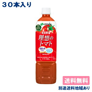 【伊藤園】充実野菜 理想のトマト PET 740g x 30本 (15本入 x 2ケース) エコボトル 【送料無料】【別途送料地域あり】機能性表示食品 濃縮 トマトジュース GABA リコピン