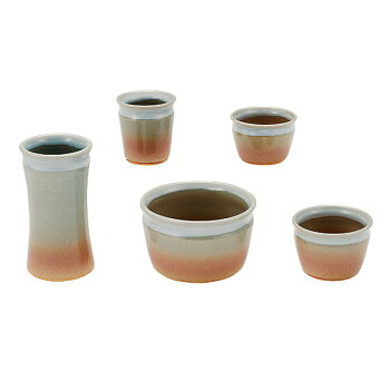 仏具五具足萩陶器花立香呂火立仏飯器茶湯器クリスタルビーズキャンドル焼物萩焼山口県シンプル登り窯デザインモダン現代仏具モダン仏壇家具調仏壇送料無料セールアルタALTAR