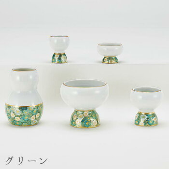 五具足九谷焼カラー3色絵付花詰九谷五彩陶器花立香炉火立真鍮茶湯器仏飯器金箔クリスタルビーズセーフティーキャンドルフェルト付高級感仏具職人現代仏具シンプル美しい現代仏壇仏壇家具八木研ホビット送料無料ALTARアルタ