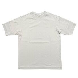 TOMORROWLAND トゥモローランド メンズ Tシャツ / SUVIN COTTON スビンコットン クルーネックTシャツ ホワイト ライトグレー / 半袖 丸首 日本製 / 63-11-42-11101