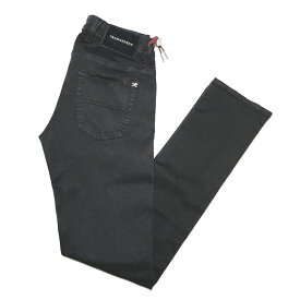 tramarossa トラマロッサ デニム メンズ / 24.7 LEONARDO ZIP TINT OLD BLACK スーパーストレッチデニム レオナルド ジップ スリム ブラック / 21071001 イタリア