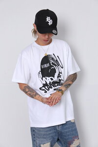 WORLD STANDARD T�V���c �u�����h �����Y ���f�B�[�X W.S ���[���h�X�^���_�[�h �N���[�l�b�N�v�����gT�V���c ���[�h MODE �O���t�B�b�N ���m�g�[�� �V���N�X�N���[�� WSHT-017