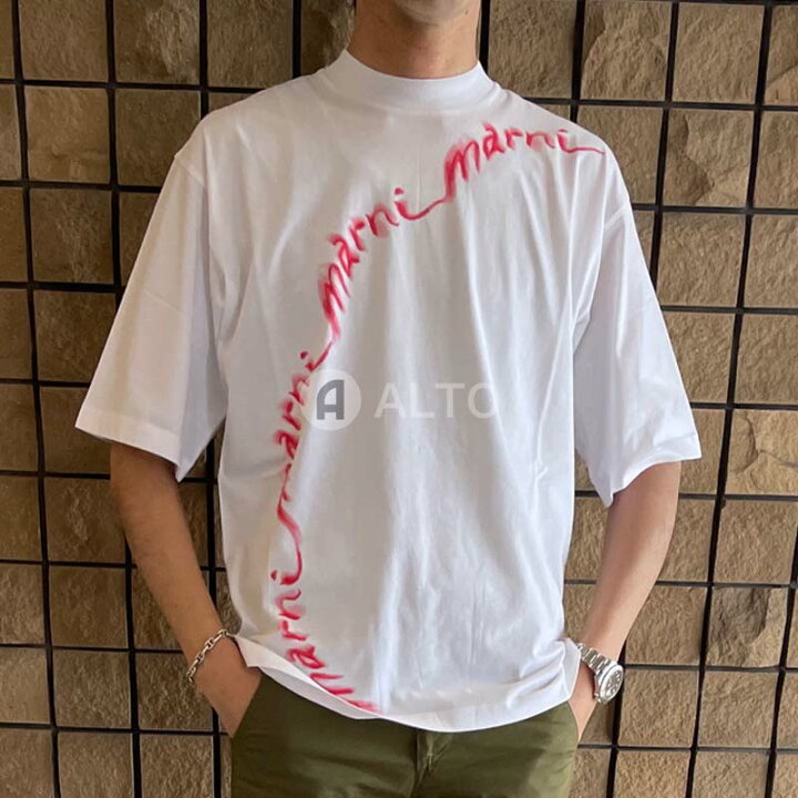 楽天市場】MARNI マルニ THJE0263P7 USCW29 WLW01 ロゴ プリント T  