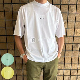 MARNI マルニ THJE0263P1 USCS87 LOW01 ちびロゴ プリント Tシャツ カットソー 半袖 選べる3カラー メンズ