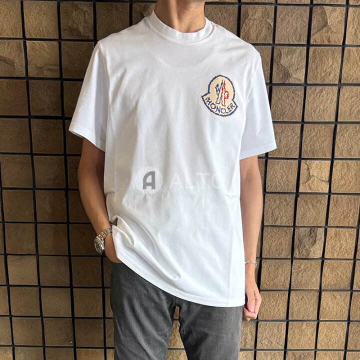楽天市場】MONCLER モンクレール ロゴワッペン Tシャツ 8C00004 83927 