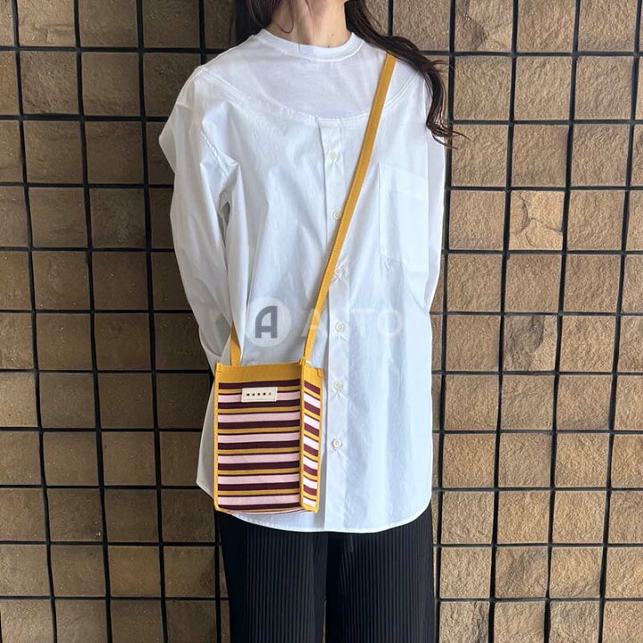 楽天市場】MARNI マルニ SBMP0152A1P6485 ZO729 ストライプ ジャガード 