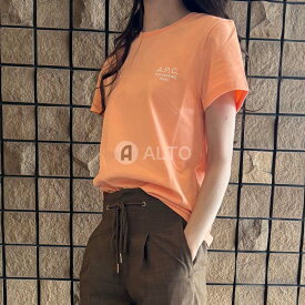 A.P.C. アーペーセー COEZC F26848 ロゴTシャツ 半袖 ロゴ刺繍レディース