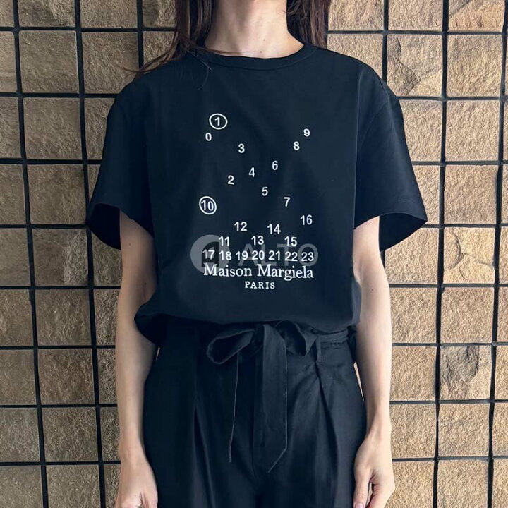 楽天市場】Maison Margielaメゾンマルジェラナンバーロゴ 刺繍 半袖T  