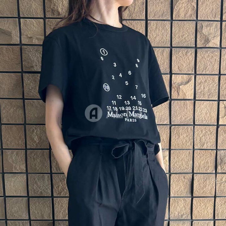 楽天市場】Maison Margielaメゾンマルジェラナンバーロゴ 刺繍 半袖T 