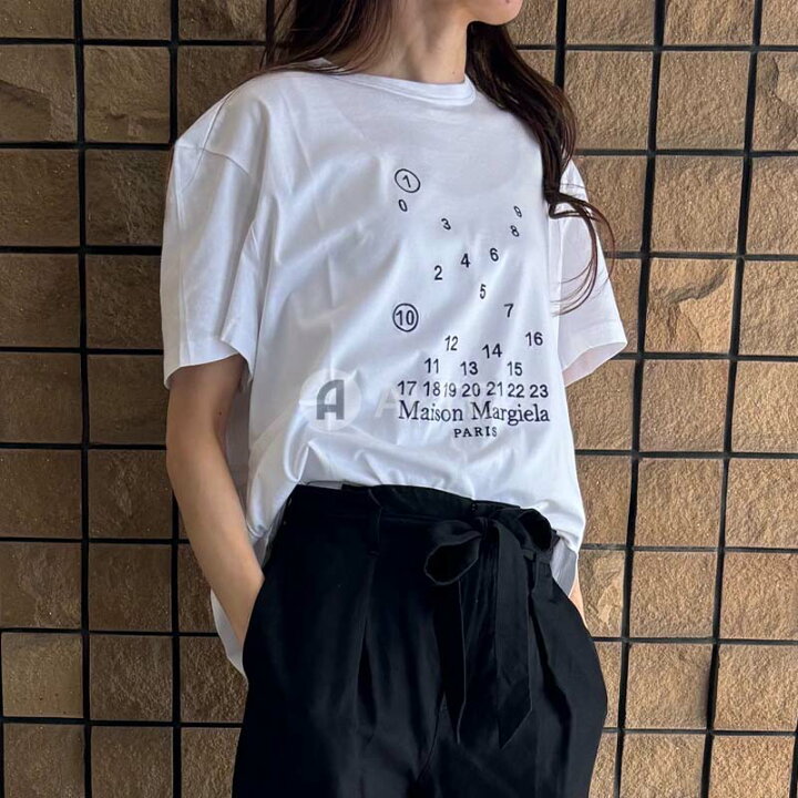 楽天市場】Maison Margielaメゾンマルジェラナンバーロゴ 刺繍 半袖T  