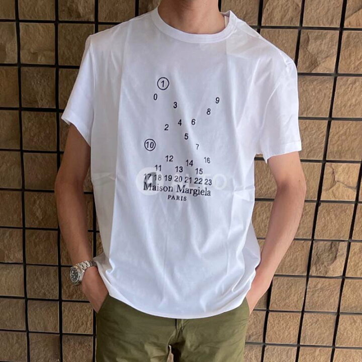 楽天市場】Maison Margielaメゾンマルジェラナンバーロゴ 刺繍 半袖T 