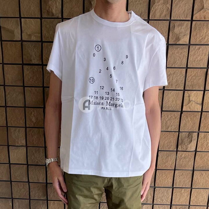 楽天市場】Maison Margielaメゾンマルジェラナンバーロゴ 刺繍 半袖T 
