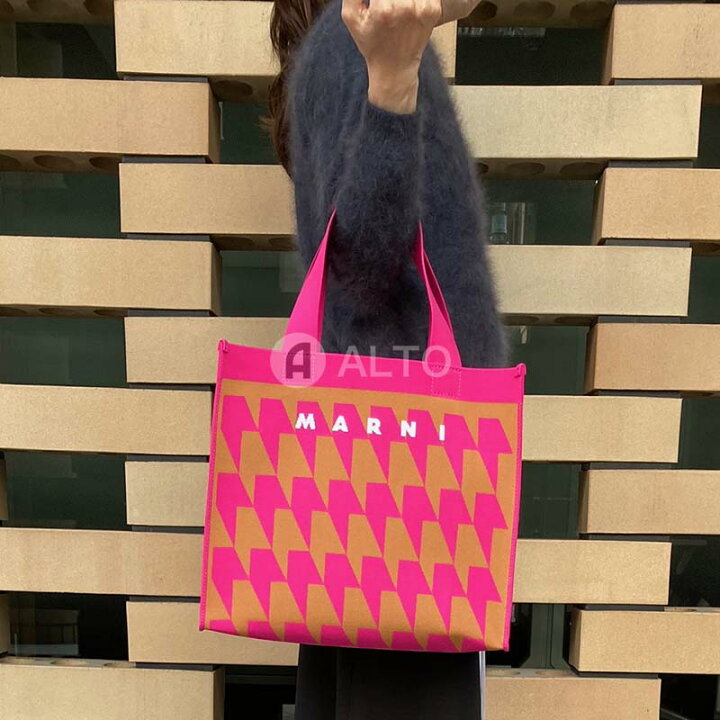 楽天市場】MARNI マルニ SHMP0076A3P4556 ZO422 千鳥格子 ジャガード 