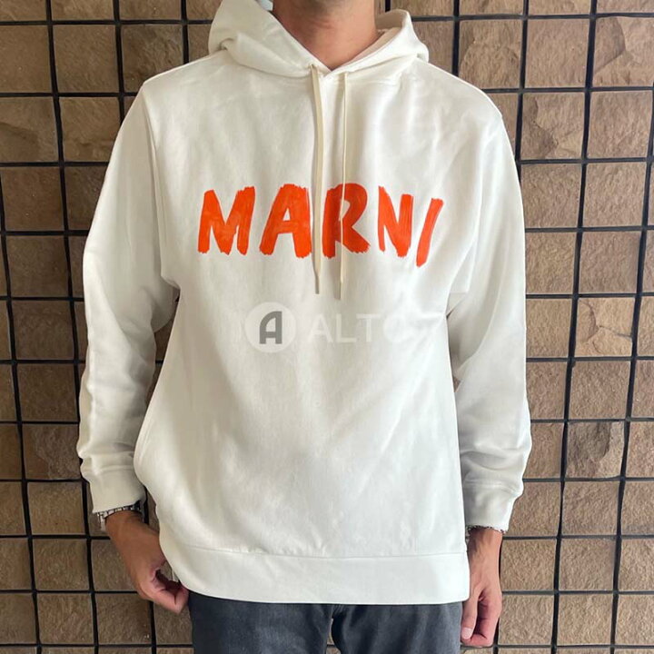 楽天市場】MARNI マルニ FLJE0179P1 USCU88 ロゴ パーカー フード  