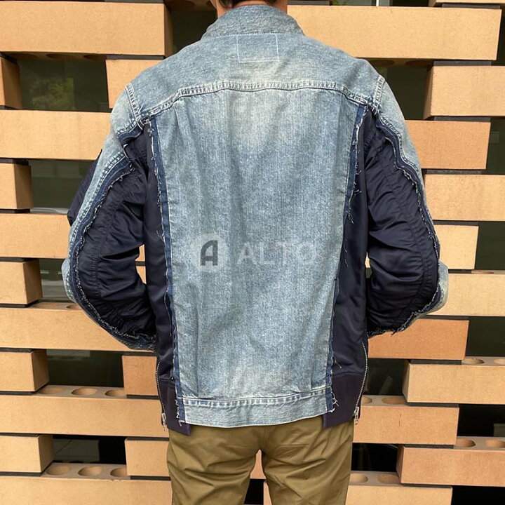 楽天市場】sacai サカイ デニム×ナイロン Twill ジャケット SCM053 