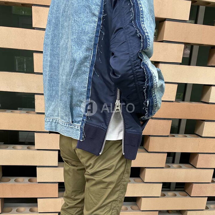 楽天市場】sacai サカイ デニム×ナイロン Twill ジャケット SCM053 