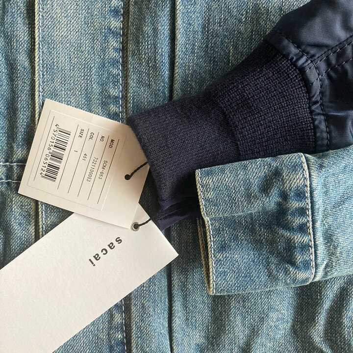 楽天市場】sacai サカイ デニム×ナイロン Twill ジャケット SCM053 