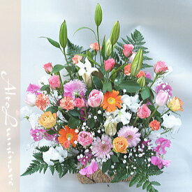 送料無料！ピンク系アレンジメント　お祝い、開店祝い、お誕生日、記念日