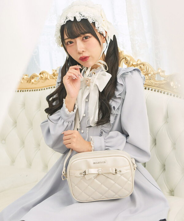 楽天市場】リボン りぼん キルティング スタッズ ハート ショルダー 