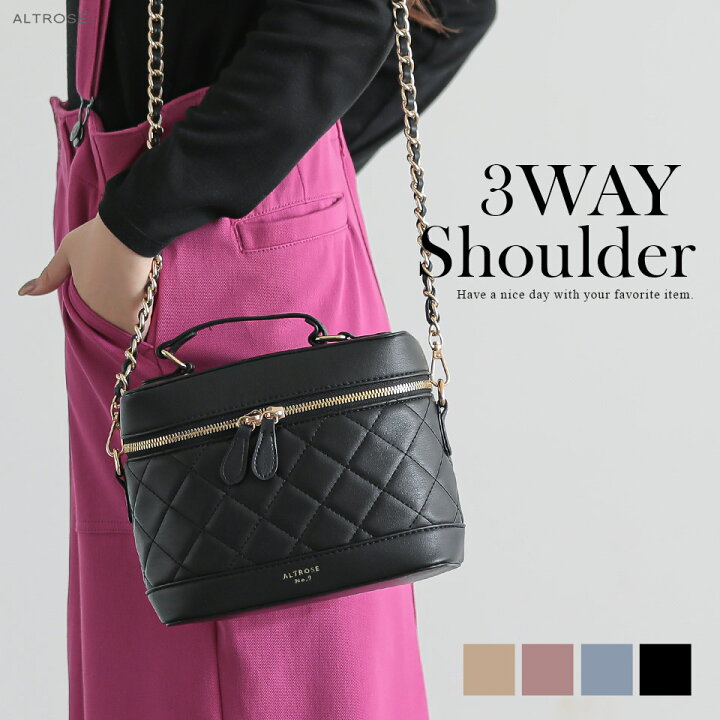 楽天市場】キルティング チェーン バニティ バッグ チェーンバッグ  