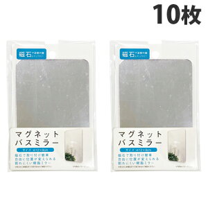 エルオー マグネットバスミラー 12×8cm 10枚入 1536 鏡 ミラー マグネット