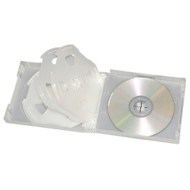 CD＆DVD ソフトケース 10枚収納 クリア