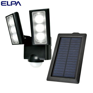 【取寄品】ELPA LEDセンサーライト 2灯 ソーラー発電式 屋外用 ESL-312SL【送料無料（一部地域除く）】
