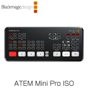 Blackmagic Design (�u���b�N�}�W�b�N�E�f�U�C��) ���C�u�v���_�N�V�����X�C�b�`���[ ATEM Mini Pro ISO SWATEMMINIBPRISO�w����s�x