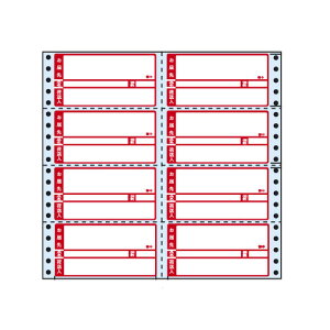ラベルシール R10CP タックシール (連続ラベル) 再剥離タイプ荷札印刷入 500折【代引不可】【送料無料(一部地域除く)】