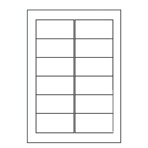 ラベルシール LDW12PG ページプリンタラベル A-4 500シート×5ケース【代引不可】【送料無料(一部地域除く)】