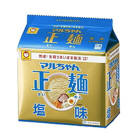 マルちゃん正麺 塩味 105g×5食 インスタント ラーメン 袋麺 カップ麺