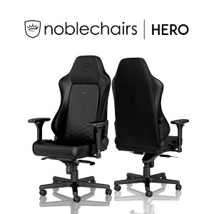 noblechairs �Q�[�~���O�`�F�A HERO �u���b�N NBL-HRO-PU-BLA-SGL �w�����w��s�x�w����s�x�w���������i�ꕔ�n�揜���j�x