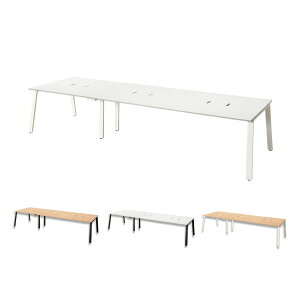 『組立設置込』 Garage MRフリースタイルデスク スタンダード天板 配線収納付 W3600×D1200×H720mm MR-3612SLH『返品不可』『日時指定不可』『代引不可』『送料無料(一部地域除く)』