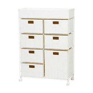 �����h���[���b�N 4�i ��70cm �L���X�^�[�t �h�� ���^���� �o�X�P�b�g�t �����o�� RAN-2418WH �z���C�g �����w����s�x�w���������i�ꕔ�n�揜���j�x