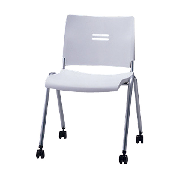 ミーティングチェア サンケイ 会議椅子 【代引不可】 CM700-MSC パッドなし 肘なし 粉体塗装 キャスター付 4本脚 ラウンジチェア・パーソナルチェア