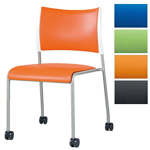 『ポイント5倍』 アイリスチトセ ミーティングチェア スタッキングチェア LTS-4Pシリーズ 塗装キャスタータイプ 背・座布張り 軽量 LTS-4PC-F【代引不可】【送料無料(一部地域除く)】