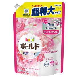 P＆G ボールド プレミアムブロッサムの香り 詰替用 超特大 780g 洗濯 洗剤 衣類用 衣類ケア 洗濯洗剤 液体洗剤 柔軟剤入り