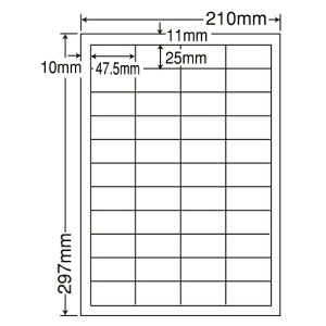 ラベルシール 東洋印刷 FCL-32F カラーレーザー用フィルムラベル弱粘着 A4 100シート【代引不可】【送料無料(一部地域除く)】