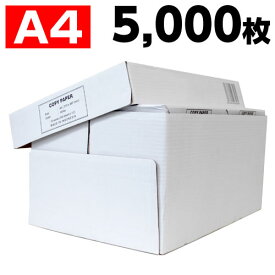 コピー用紙　A4　5000枚　高白色（500枚×10冊） 印刷用紙 白紙 用紙 A4サイズ PPC用紙 OA用紙『送料無料（一部地域除く）』
