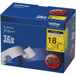 TZe-641V �u���U�[ �s�[�^�b�` ���~�l�[�g�e�[�v �����x�� ������ 18mm 5�{���w���������i�ꕔ�n�揜���j�x