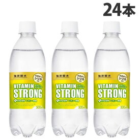 伊藤園 ビタミンストロング 強炭酸水 500ml×24本 炭酸 炭酸飲料 スパークリングウォーター 割材 炭酸水