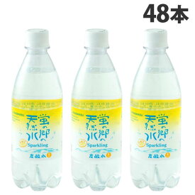 友桝飲料 蛍の郷の天然水 スパークリング レモン 500ml×48本 炭酸水 割材 ミネラルウォーター 天然水 ペットボトル